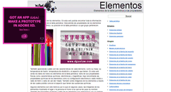 Desktop Screenshot of elementos.org.es